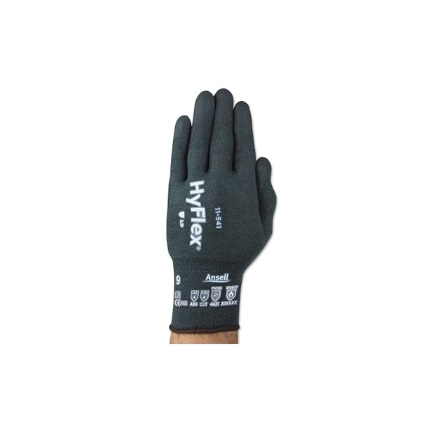 11-541 Nitrile Foam Palm Coated Gloves, Size 10, Gray Pack of 12