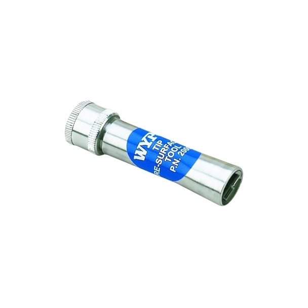 Tip Re-Surfacing Tool, 5/8 in dia x 2-3/8 in L, Aluminum