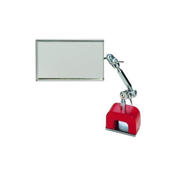 Magnetic Base Inspection Mirror, 3-1/2 in x 2 in