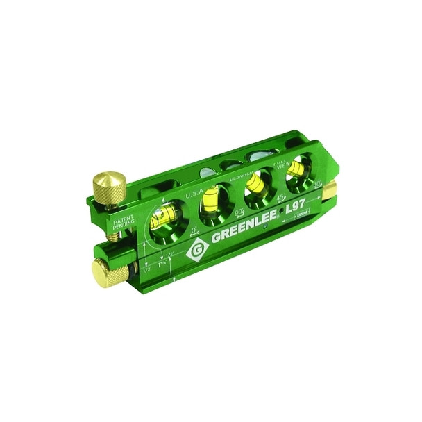 Mini-Magnet Laser Level, 5.63 in L, 80 yd Range, 4 Vials, Aluminum