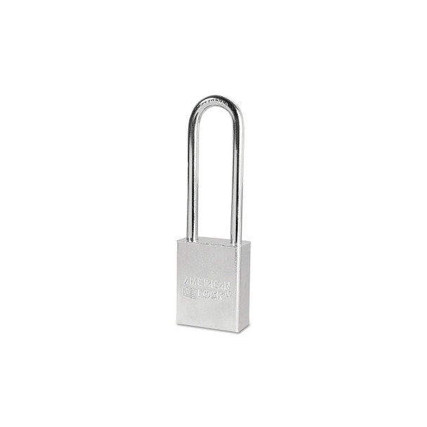 Steel Padlocks (Square Bodied), 1/4 in Diam., 3 in Long Pack of 6