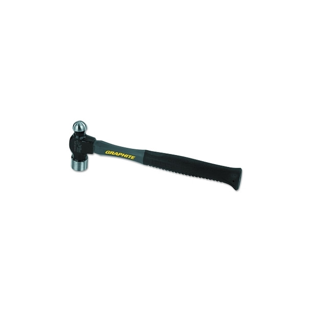 Ball Pein Hammer, Graphite Handle, 13 in OAL, Steel 16 oz Head
