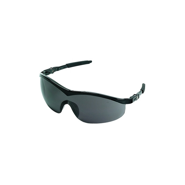 Storm Protective Eyewear, Gray Lens, Scratch-Resistant, Black Frame, Nylon