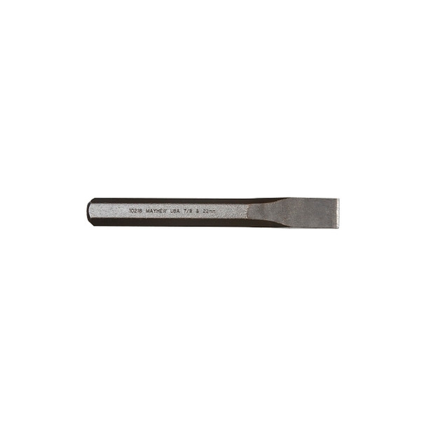 Cold Chisels, 7 1/2 in Long, 7/8 in Cut, Black Oxide, 6 per box