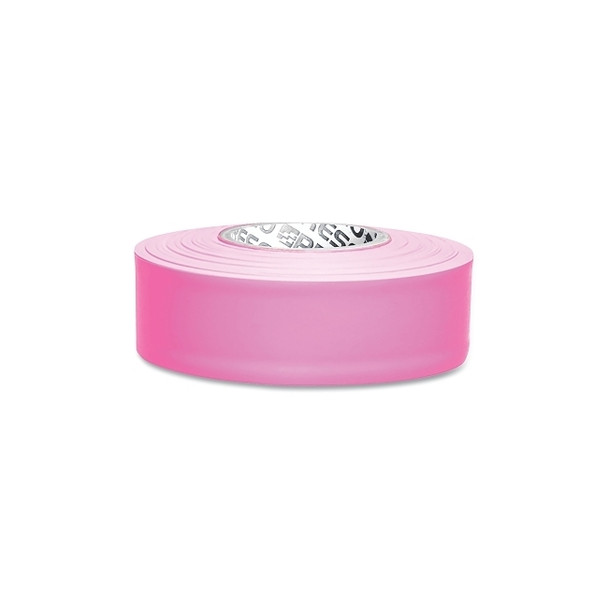 Taffeta Flagging Tape, 1-3/16 in x 300 ft, Pink Pack of 12