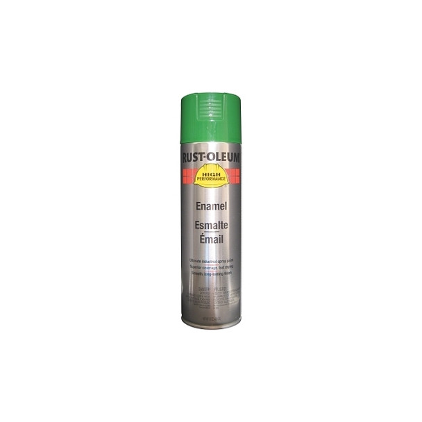 High Performance V2100 System Enamel Aerosol, 15 oz Can, Safety Green, Gloss Paint Pack of 6