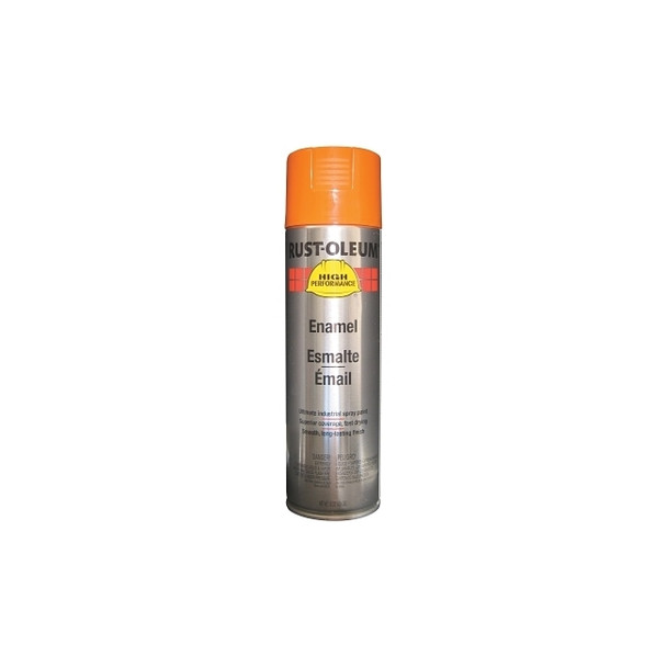 High Performance V2100 System Enamel Aerosol, 15 oz Can, Safety Orange, Gloss Pack of 6