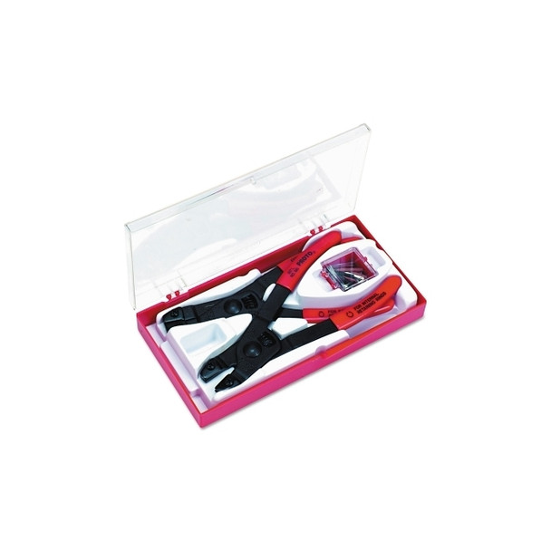 Retaining Ring Pliers Set, Straight Tip, Bore Diameter 3/8 in to 2 in