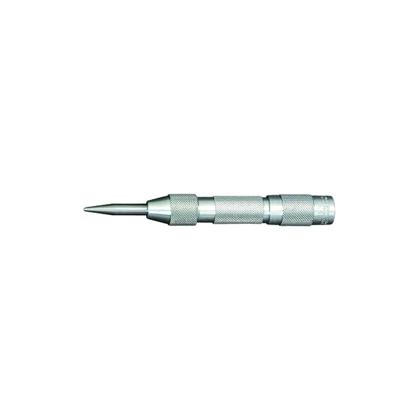 Automatic Center Punch, 5 in L, 5/8 in Tip, Aluminum