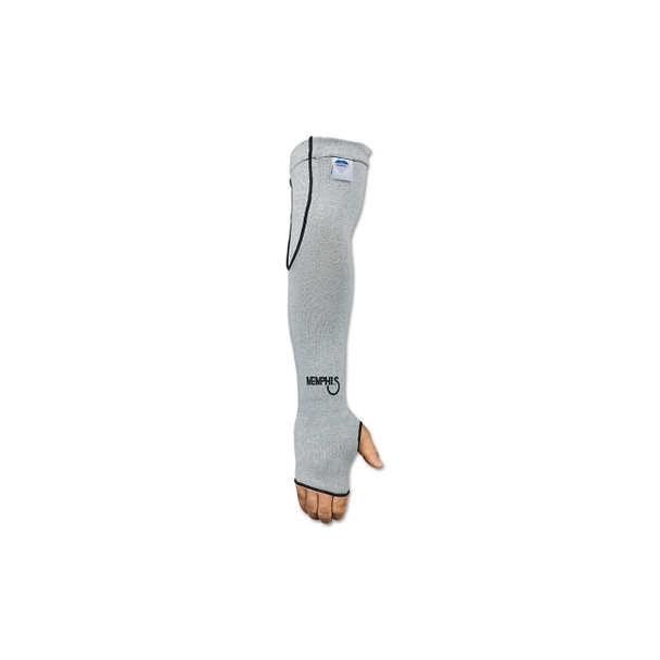 Dyneema® Sleeves with Thumbhole, 10 Gauge Dyneema, 18 in Long, Gray,
