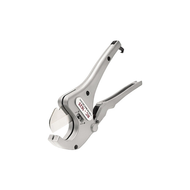 Ratcheting Pipe and Tubing Cutter, 1/2 in to 1-5/8 in Pipe Cap, For Plastic Pipe/Tubing