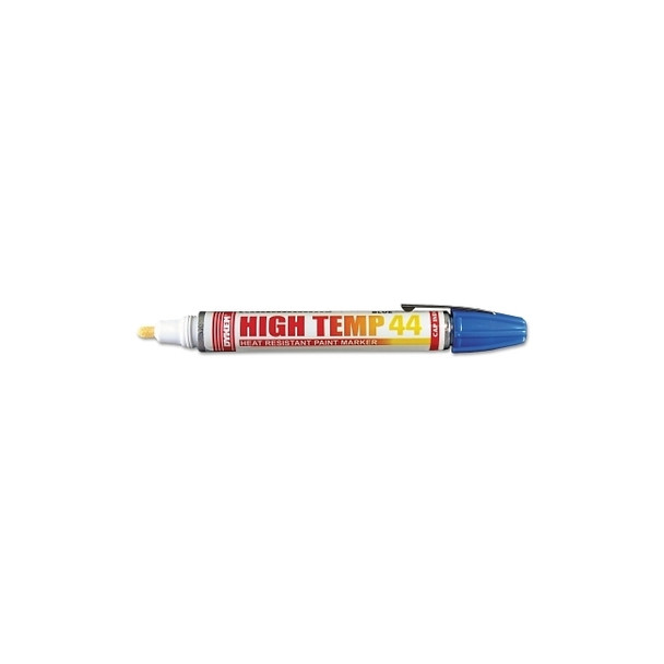 High Temp Marker, Blue, Medium, Threaded Cap Pack of 12