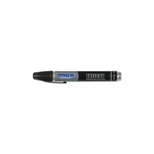 Tuff Guy™ Marker, Black, Medium, Threaded Cap Pack of 12