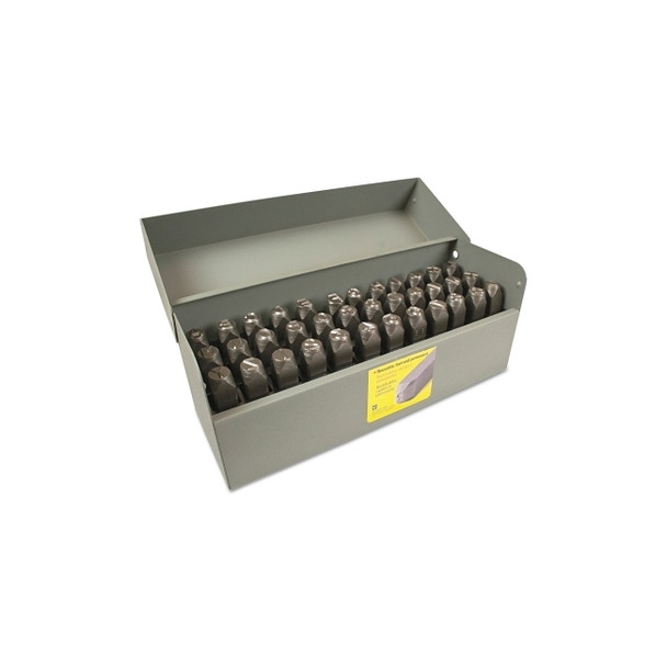Standard Steel Hand Stamp Set, 1/4 in, Letter and Number Set