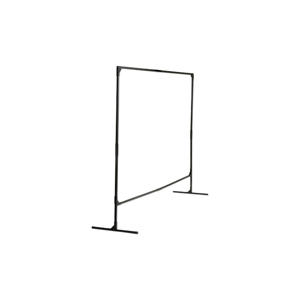 Stur-D-Screen Frame, 6 ft X 6 ft, Steel, Black