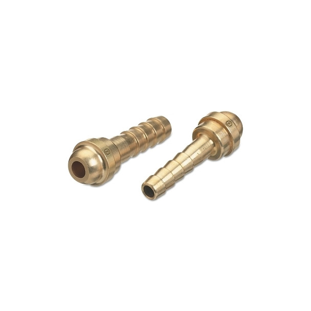 Barbed Hose Nipple, 200 psig, Brass, C-Size, 3-3/4 in L, 1/2 in Hose ID