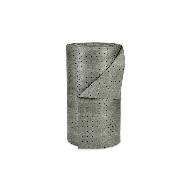 MRO Plus™ Absorbent, Absorbs 49 gal, 30 in W x 150 ft L, Heavy Weight, Double Perforated, 3-Ply, Roll