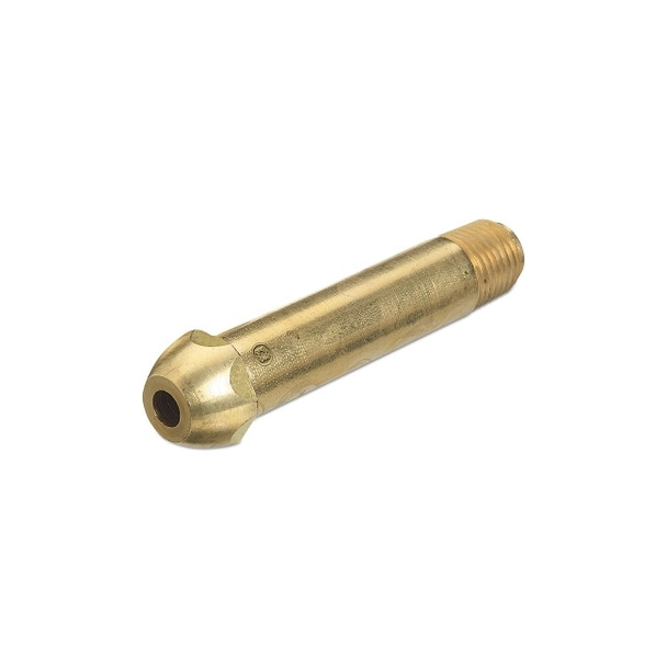 Regulator Inlet Nipple, 1/4 in (NPT), 3-1/2 in L, Brass, CGA-510/CGA-580/CGA-590