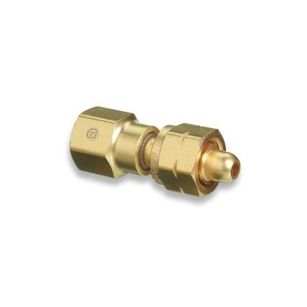 Brass Cylinder Adaptors, From CGA-555 Propane (LqW) To CGA-580 Nitrogen
