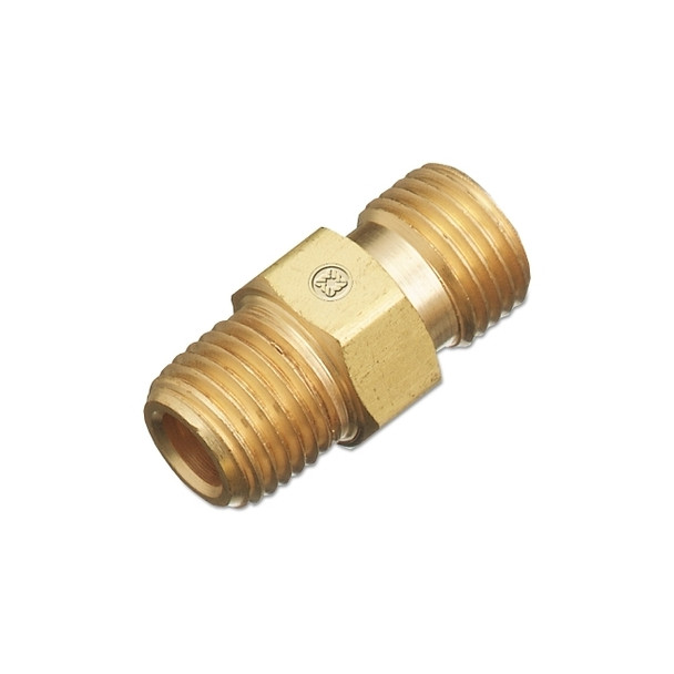 Regulator Outlet Bushing, 200 psi, Brass, B-Size, 1/4 in (NPT) RH, Male, Oxygen