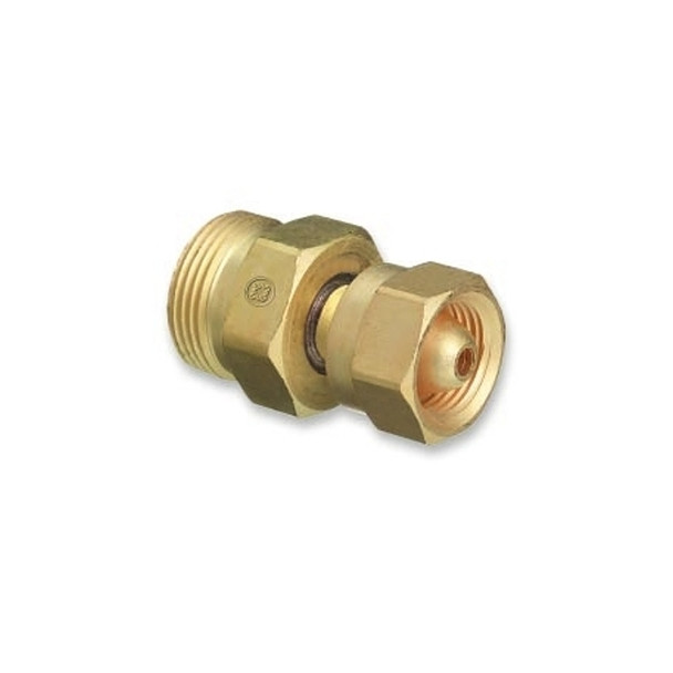 Brass Cylinder Adaptor, From CGA-200 MC Acetylene To CGA-520 B Tank