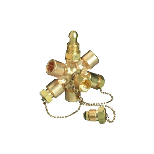 Manifold Block Assembly, 3000 psig, Brass