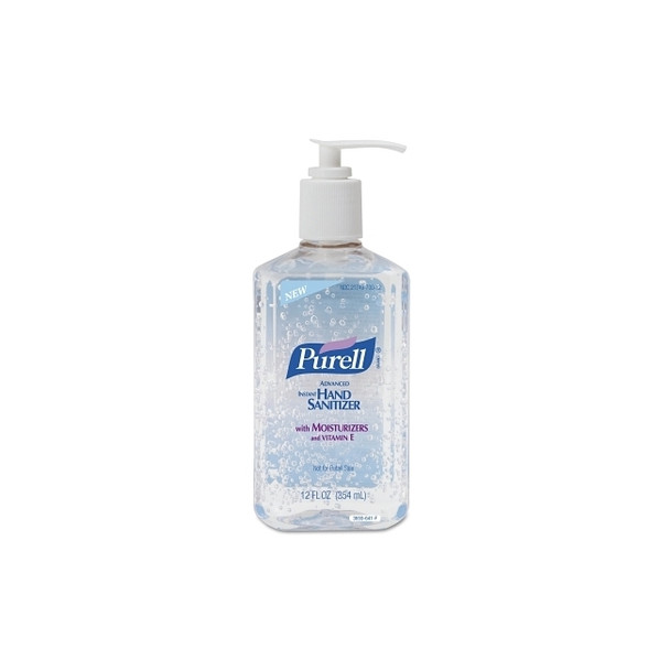 Advanced Hand Sanitizer Gel, Table Top Pump Bottle, 12 fl oz, Citrus