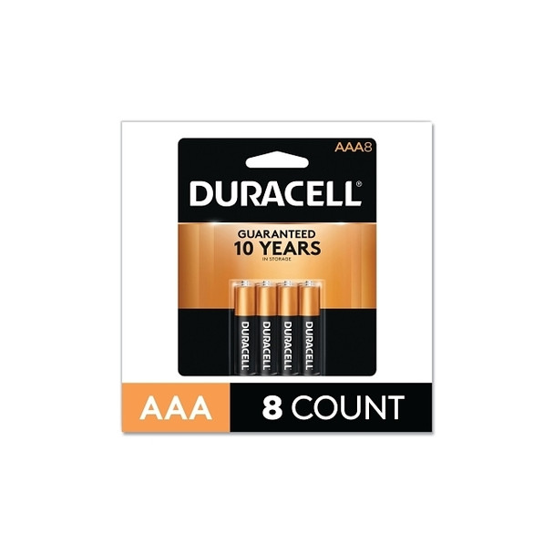 CopperTop Alkaline Battery, 1.5V, AAA, 8/PK