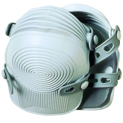 Ultraflex® Non-Skid Knee Pads, Synthetic Rubber Straps, Light Gray