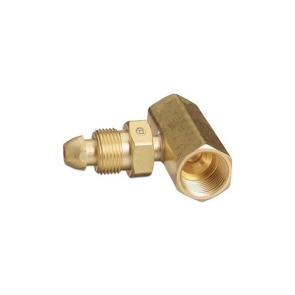 Regulator Inlet Nut, Inert Gas, Brass, CGA-680, 1.04 in to 14 NGO, RH Male