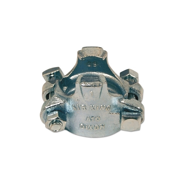 Air King Clamps, 1 1/8 in-1 5/16 in Hose OD, Malleable Iron