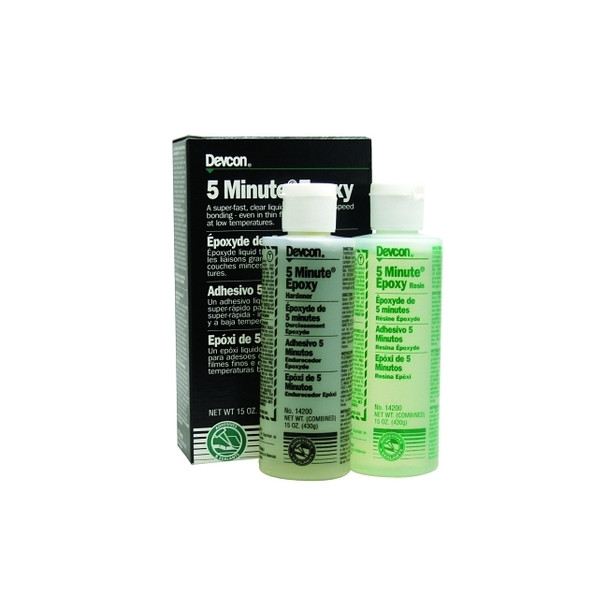 5 Minute® Epoxy, 15 oz, Dual Cartridge, Colorless to Light Yellow