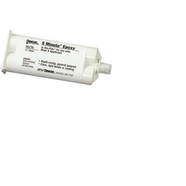 5 Minute® Epoxy, 50 mL, Dual Cartridge, Colorless to Light Yellow