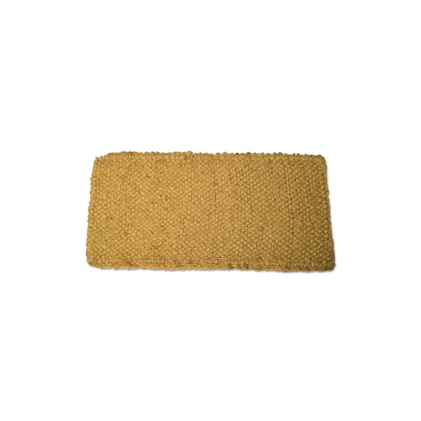 Coco Mat, 30 in W, 48 in L, Densely Woven Fibers, Natural Tan