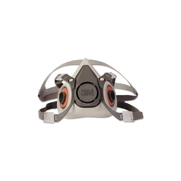 Half Facepiece Reusable Respirator 6000 Series, Small, Resist Gases, Vapors, Particulates, Adjustable Strap, TPE