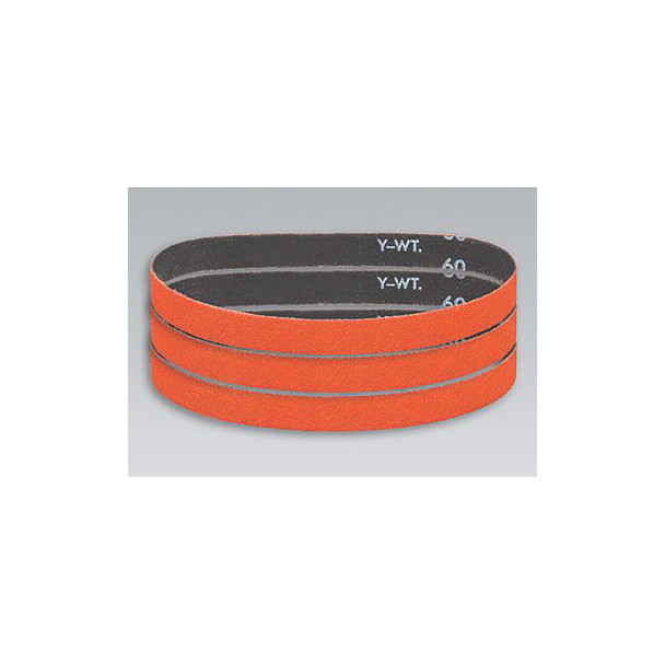 DynaCut™ Ceramic (CER) Narrow Abrasive Belt, 3/4 in W x 18 in L, 60 Grit