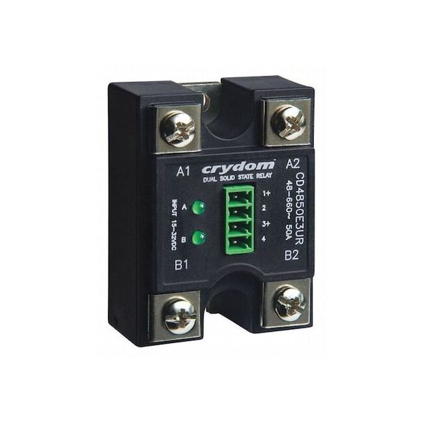 Crydom Dual Solid State Relay, 2 Phase, Screw Clamp, Panel, SCR CD2450W3V