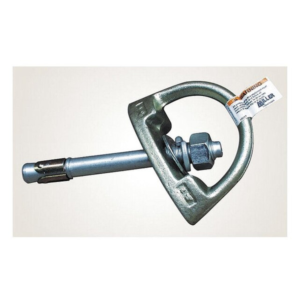 D-Bolt Anchor, 4 in Length, 400 lb Weigth Capacity, Steel Anchor, Swivel D-Ring
