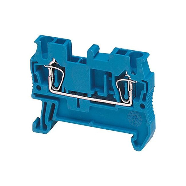 Terminal Block, Pass-Through, 1 Pole, 20 A, 600 V AC, 12 AWG, Blue