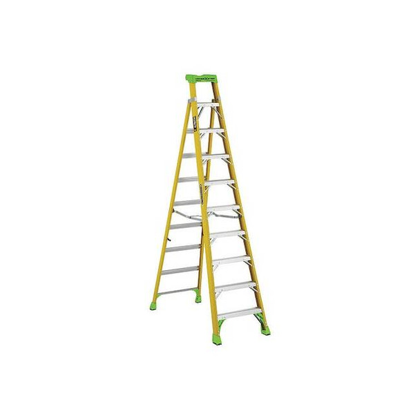 Louisville 10 ft Fiberglass Stepladder, 375 lb Capacity FXS1410HD