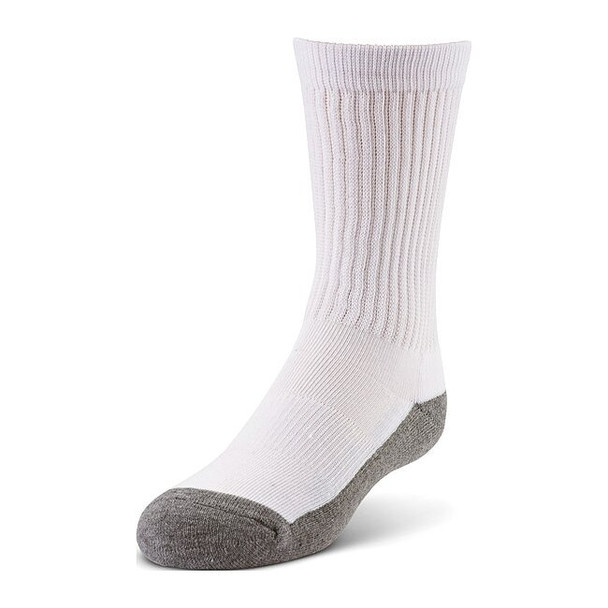 Women's SS CMFT CRW WHT BND XLARGE, White, Men's 13 to 16, XL, 6 PK