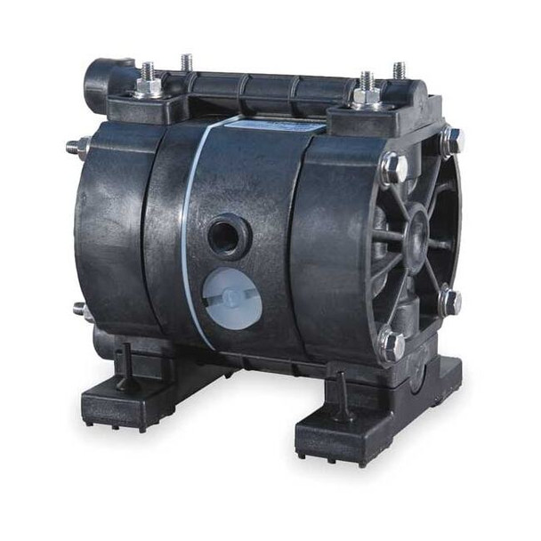 Dayton Double Diaphragm Pump, Kynar(R), Air Operated, PTFE, 3.25 GPM 3HJV7