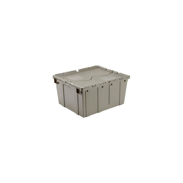 Global Industrial Plastic Attached Lid Shipping & Storage Tote 23-3/4""x19-1/4""