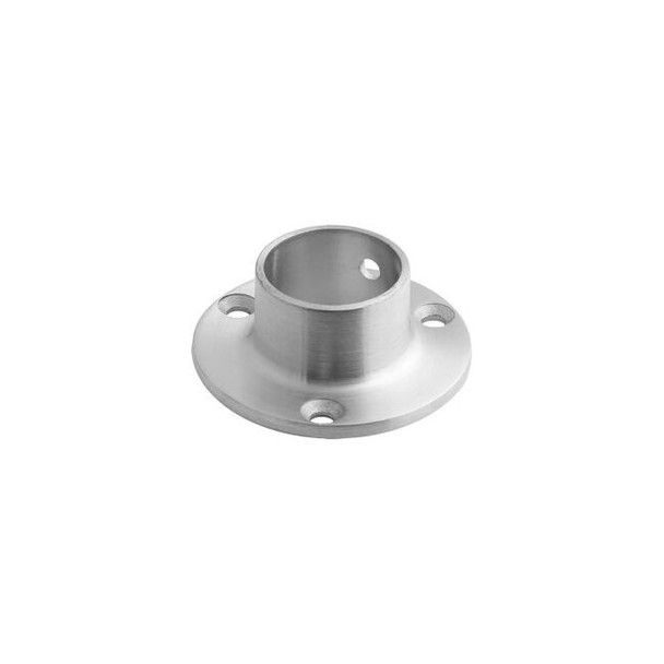 Lavi Industries Flange Wall for 1"" Tubing Satin Stainless Steel