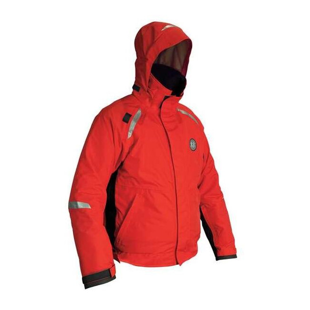 Mustang Survival Flotation Jacket,XL,15.5lb,Red MJ5246-123-XL-206