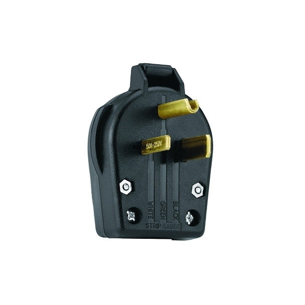 Plug and Receptacle, Angled Male Power Plug, Non-Grounding, Straight Blade, Universal, NEMA 6-30P/6-50P