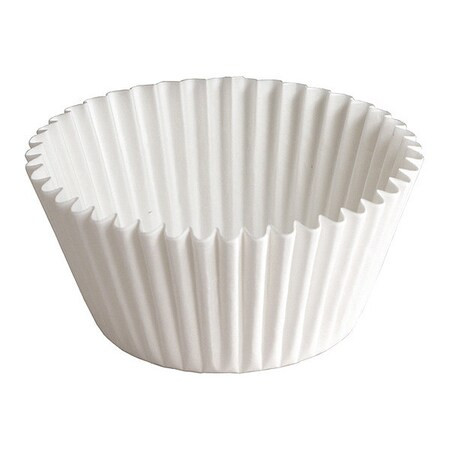 Hoffmaster Fluted Bake Cup,5-1/2",White,PK500 610060