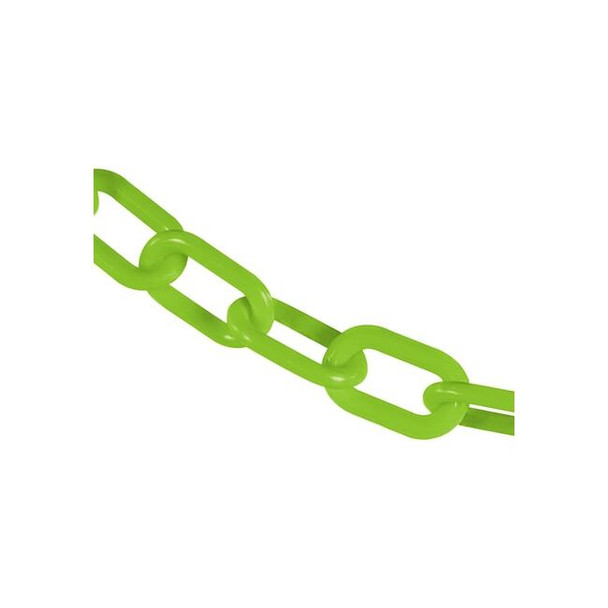 Mr. Chain 2" x 300' Safety Green Heavy Duty Plastic Safety Chain 51014-300