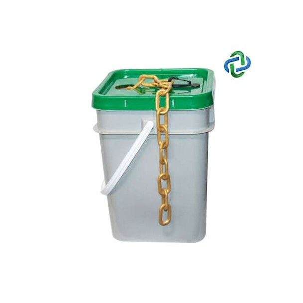 Mr. Chain Gold Plastic Chain Pail 3"(#10,76 mm)x 80009-P