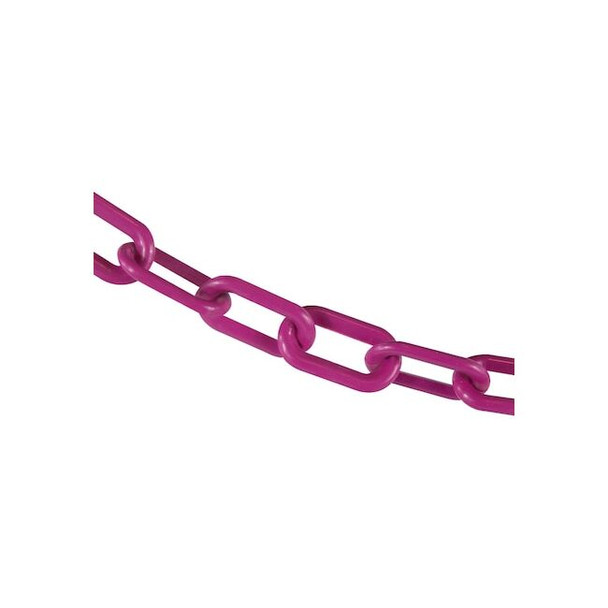 Mr. Chain 2" x 50' Magenta Plastic Safety Chain 50018-50